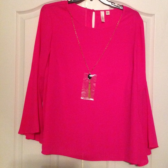 Tacera Tops - Flirty Bell-sleeve Blouse